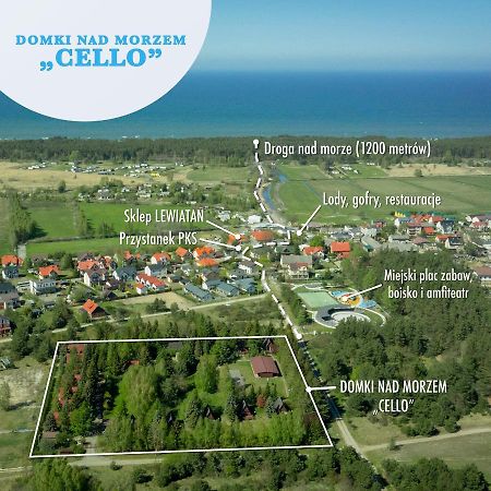 Domki Nad Morzem Cello Ostrowo  Eksteriør billede